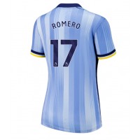 Camisa de Futebol Tottenham Hotspur Cristian Romero #17 Equipamento Secundário Mulheres 2024-25 Manga Curta